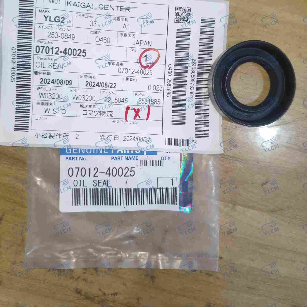 Oil Seal for Komatsu 07012-40025